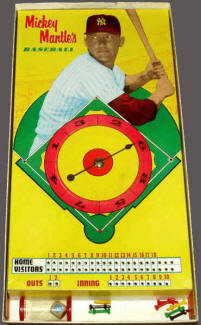 Mickey Mantle's Big league Baseball spinner board