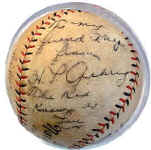 Lou Gehrig Autographed Baseball with inscription