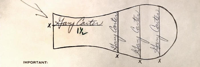 Autograph Ball Co. Gary Carter Contract
