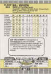 Back of 1989 Fleer baseball Card 616 Bill Ripken