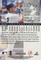 Back of 1998 Pinnacle Card number 64 Derek Jeter