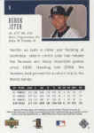 Back of 2004 SP Authentic Card 5 Derek Jeter