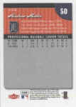 Back of 2007 Fleer baseball Card 50 Andrew Miller