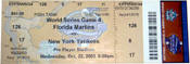 2003 World Series Ticket