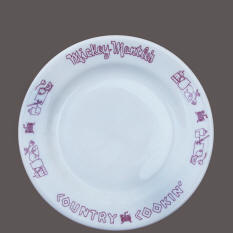 Mickey Mantle Country Cookin' 7 inch plate