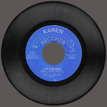 "Move Over Babe (Here Comes Henry)" 45 RPM Record Side K-714A